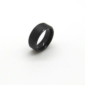 NEW  Matte Black Tungsten Comfort Fit Ring